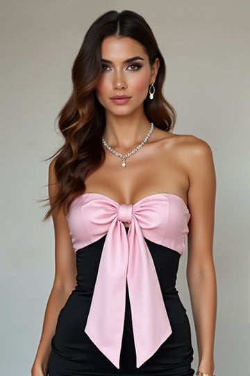 sukienka bodycon bez ramiączek